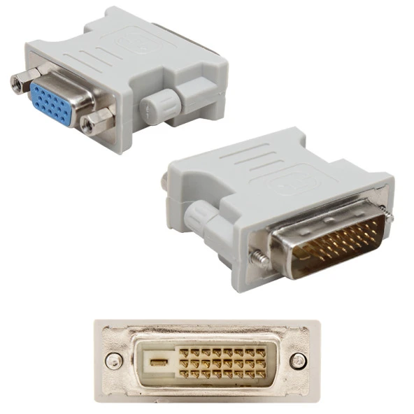 DVI TO VGA DÖNÜŞTÜRÜCÜ(DVI ERKEK VGA DİŞİ) DVI 24+1 (44Pyr34)