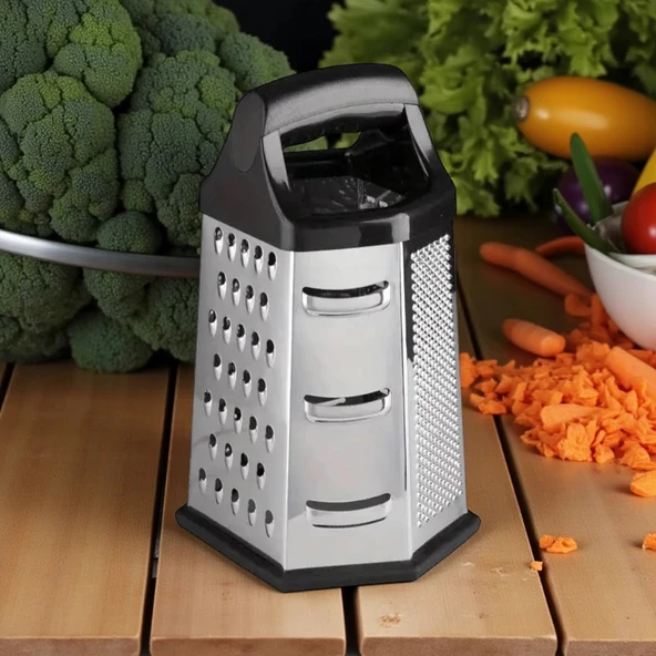 MyBru Paslanmaz Çelik 6 Taraflı Çok İşlevli Rende (Dilimleyici) - Resim 5