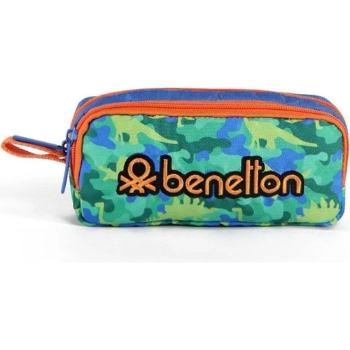 United Colors of Benetton Dinazor Desenli Çift Bölmeli Kalem Çantası 03663