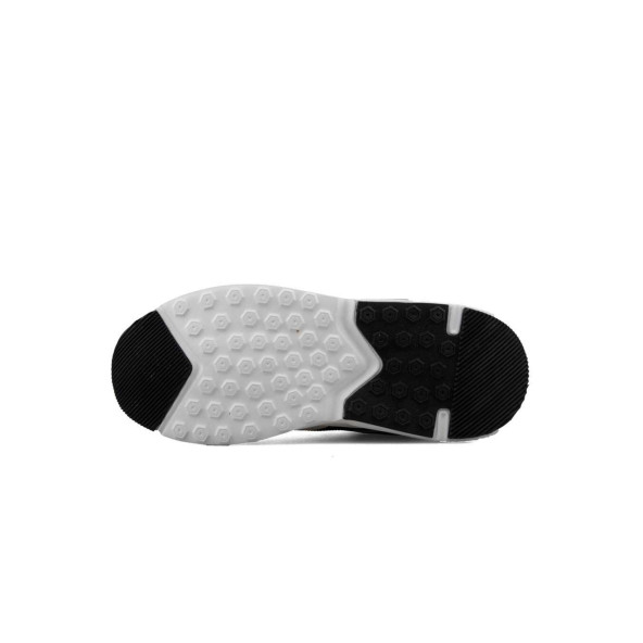Mega Erkek Rahat İç Taban Siyah Beyaz Renk Fileli Dış Yüzey Bağcıklı Günlük Ayakkabı Sneakers - 4