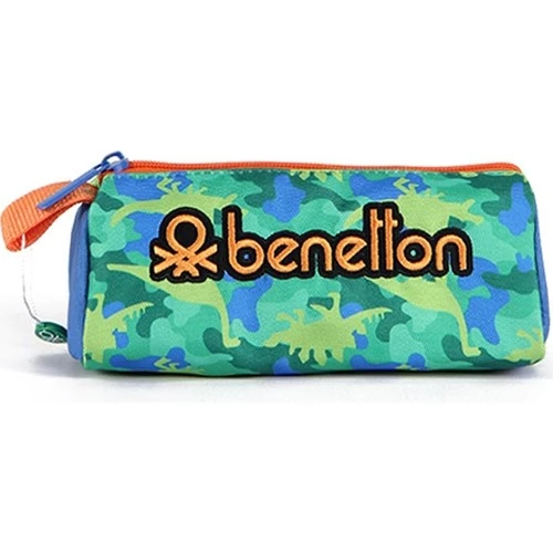 United Colors of Benetton Dinazor Desenli Tek Bölmeli Kalem Çantası 03664 - 2