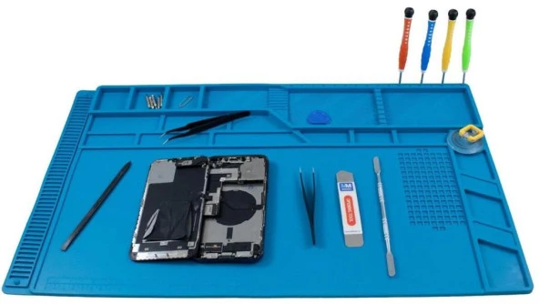 Silikon Çalışma Tamir Pedi S180 555x350mm Isıya Dayanıklı Manyetikli ürün görseli 1