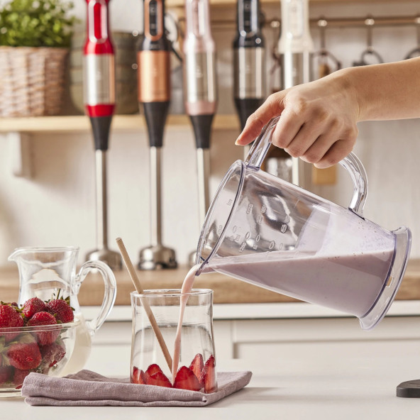 Karaca Mastermaid Prosteel Uzun Blender Ayaklı 6 Bıçaklı Blender Seti Rosegold Inox 2000 W - 2