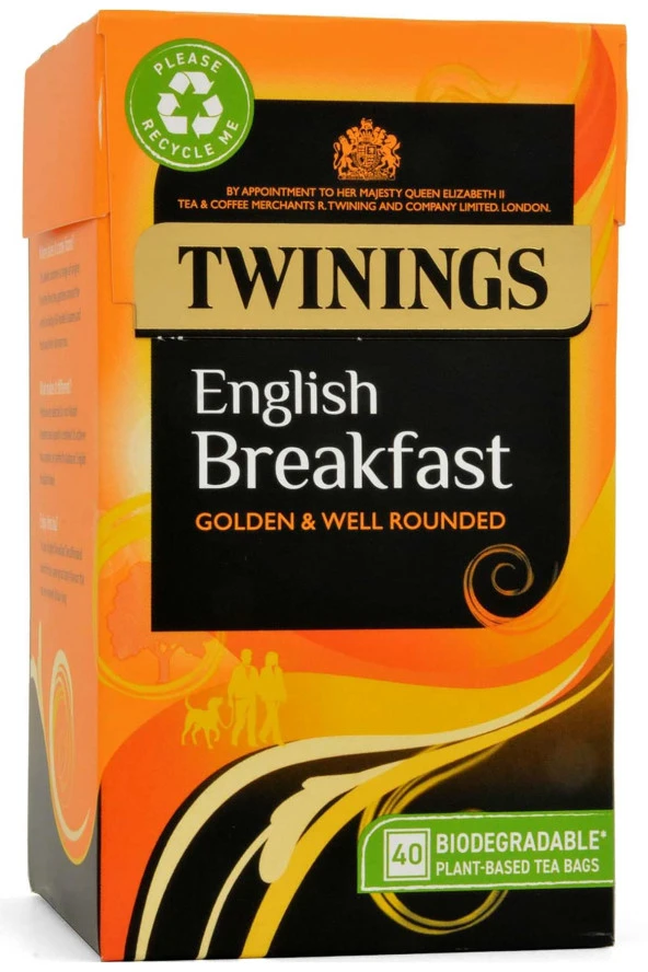 Twinings English Breakfast Bardak Poşet Çay 40 Adet