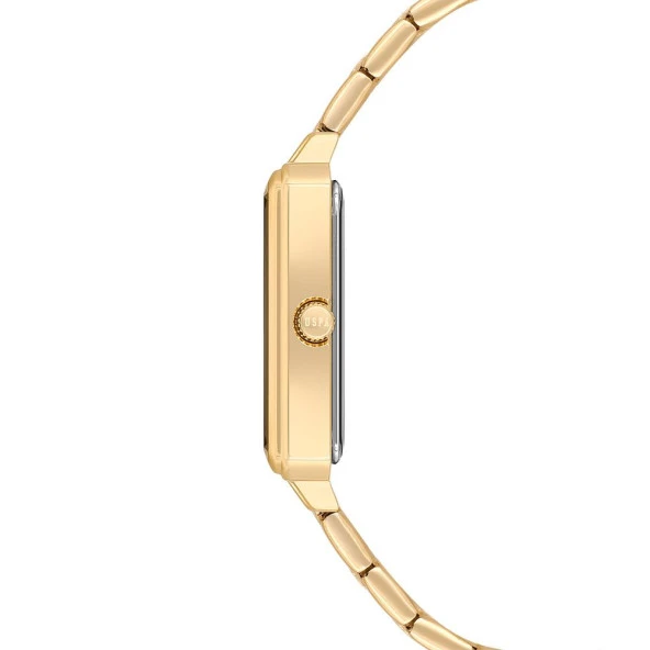 U.S. POLO ASSN. USPA2082-03 ALTIN KAPLAMA DİKDÖRTGEN KADIN KOL SAATİ - Resim 2