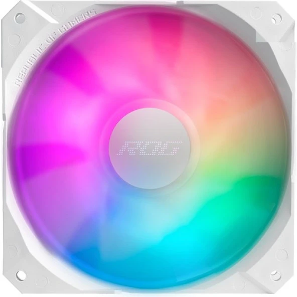 ASUS ROG STRIX LC II 240 ARGB AURA SYNC ADRESLENEBİLİR RGB 120MM  FAN SIVI CPU SOĞUTUCUSU BEYAZ V3 - 4