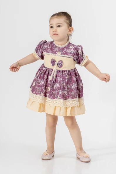 Bebek Kız Çocuk Doğum Günü Parti Düğün Elbise Tüllü Tütü Astarlı Çocuk Giyim Bebek Giyim Kız Bebek ELBYCCKDNTL - 2