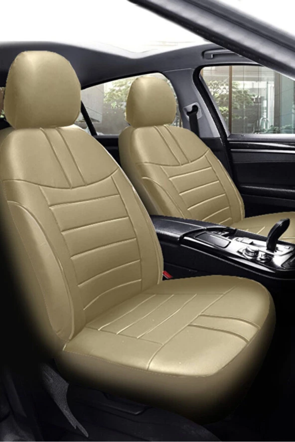 Hyundai Elentra Sedan 2011-2015 Aracınıza Uyumlu Koltuk Kılıfı Luxe Deri Kahverengi