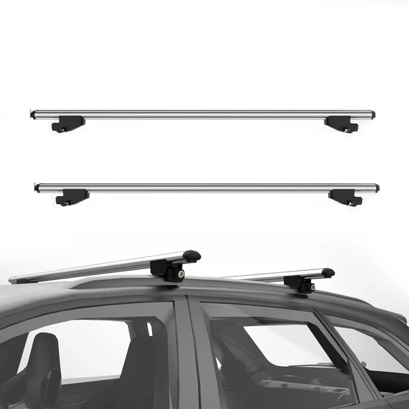 NİKEN Araç üstü ara atkı tavan barı bagaj ayakları taşıyıcı 110cm yapışık tavan çıtaları için brace - 3