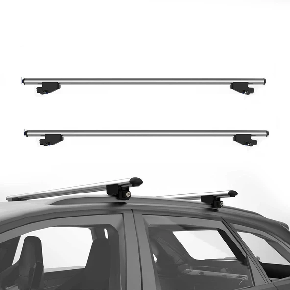 NİKEN Araç üstü ara atkı tavan barı bagaj ayakları taşıyıcı 120cm yapışık tavan çıtaları için brace - 3