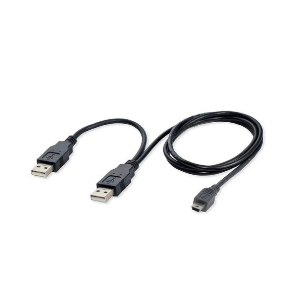 Vcom USB 2.0 to Mini 5Pin Y Kablo 30 cm