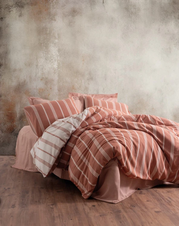 Cotton Box Smooth Çift Kişilik Nevresim Takımı Jamira Tarçın ürün görseli 1