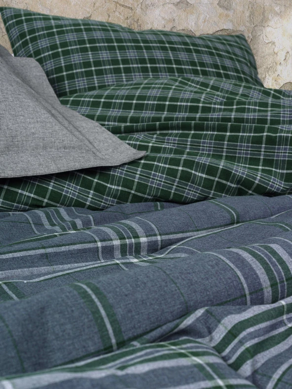 Cotton Box Natureforce Çift Kişilik Nevresim Takımı Isola Mavi - Resim 2