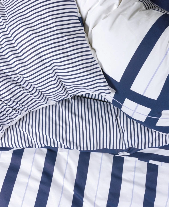 Cotton Box Nobil Ranforce Çift Kişilik Nevresim Takımı Nifty Lacivert - Resim 2