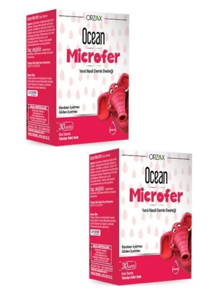 Ocean Yeni Nesil Demir Desteği Microfer Damla 30ml X 2Adet -KOFRE