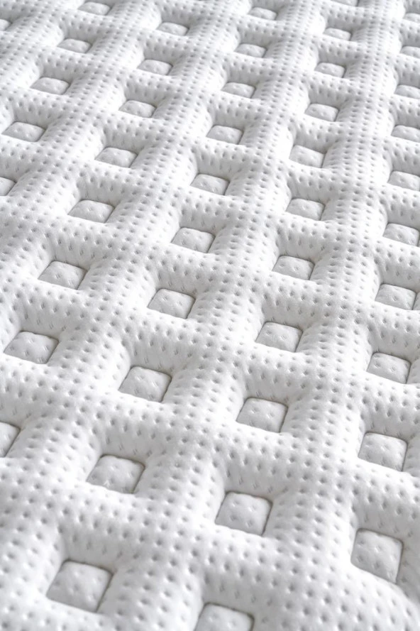 Baklava Yatak 100x200 cm Tek Kişilik Ultra Ortopedik Çok Sert Pedli Lüks Yatak 30 cm Antrasit Kumaş - Resim 3