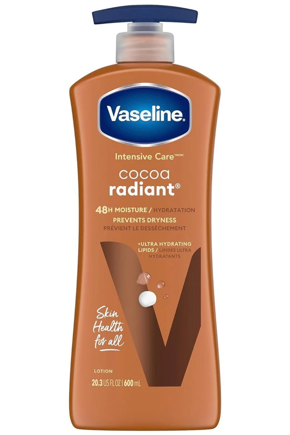 Vaseline Kakao Işıltısı Nemlendirici Vücut Losyonu 600ML