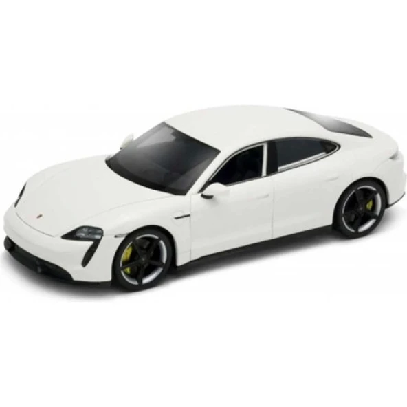 Welly Porsche Taycan Turbo S 1:24 Beyaz Model Araba