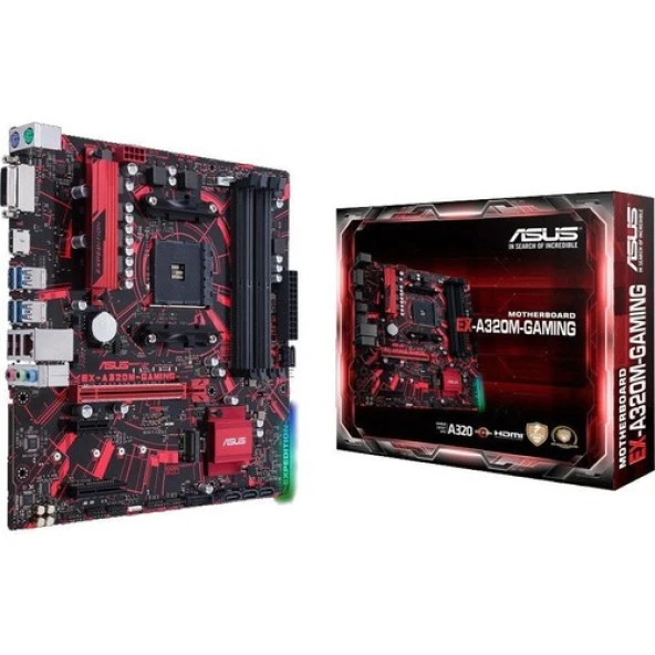 Asus EX-A320M Gaming AMD AM4 DDR4 Micro ATX Anakart