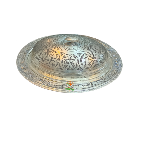 Bakır Sahan , Bakır Kapaklı Sunum Sahanı , Beyaz Kalaylı Bakır Sahan A Kalite Kapaklı Sahan Sunumluk - 2