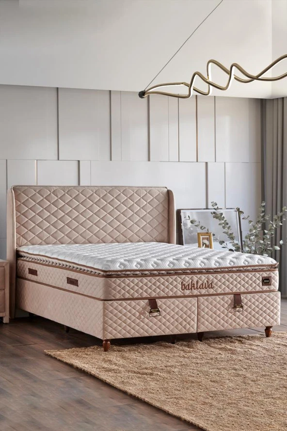 Niron Baklava100x200  Tek Kişilik Sert Ortopedik Pedli Yatak - Resim 2