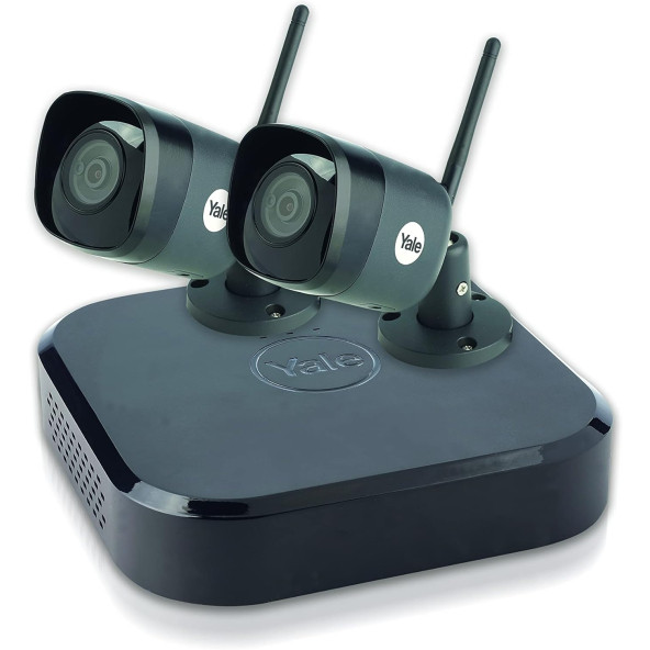 Yale SV-4C-2DB4MX Smart Home CCTV Wi-Fi Set - 2 Kamera - HD 1080p - IP67 - 30 m Gece Görüşü