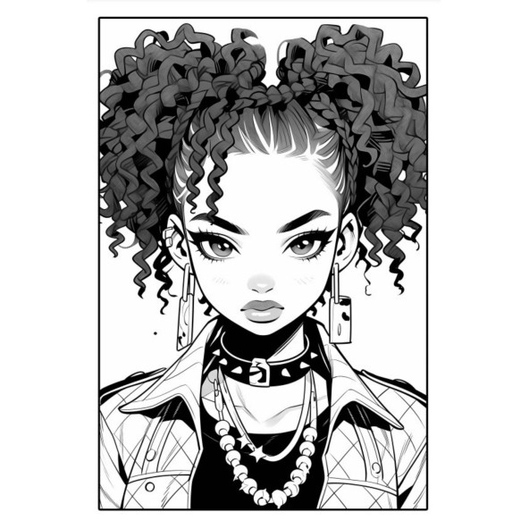 Anime Kötü Kızlar Boyama Kitabı  100 Süper Boyama - 2