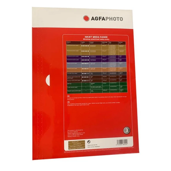 Agfa Photo Paper High Glossy 300x420 (A3) 270gr (20 Adet) - 2