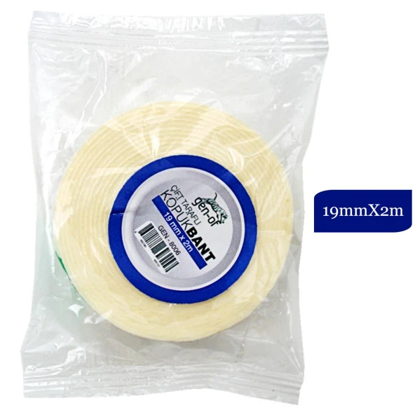 Gen-Of Çift Taraflı Köpük Bant 19mmx2m GEN-8006 5 Adet - Resim 2