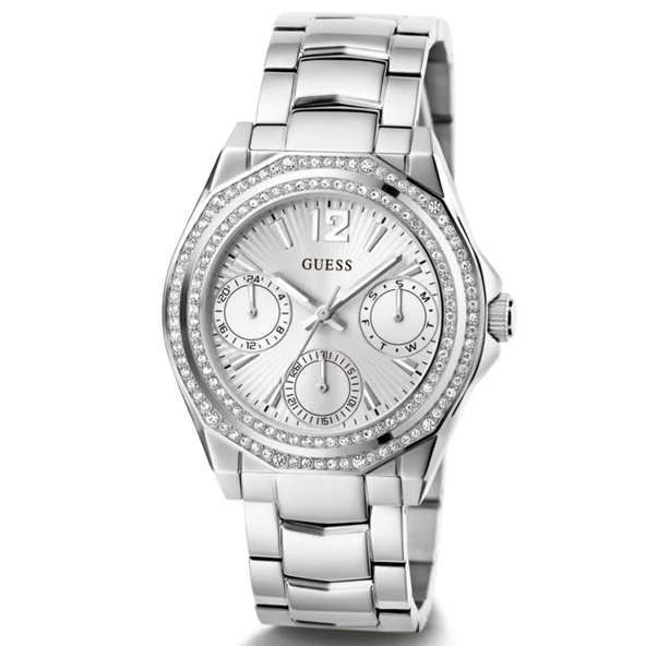 GUESS GUGW0685L1 ÇELİK TAŞLI KADIN KOL SAATİ - 5