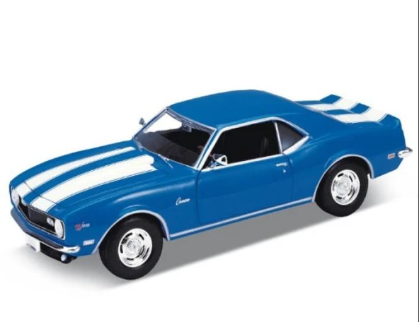 Welly 1:24 1968 Chevrolet Camaro Z28 Mavi Model Araba - 2