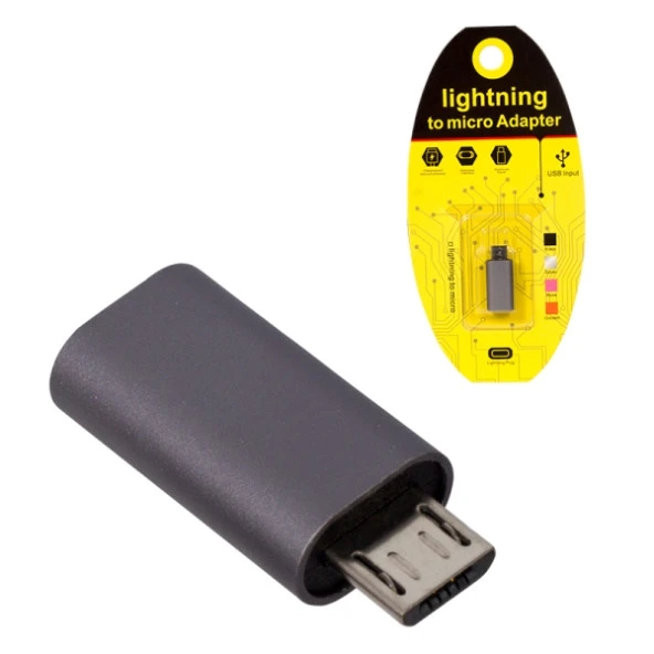 IPHONE TO SAMSUNG MICRO USB ÇEVİRİCİ OTG APARAT (4434)