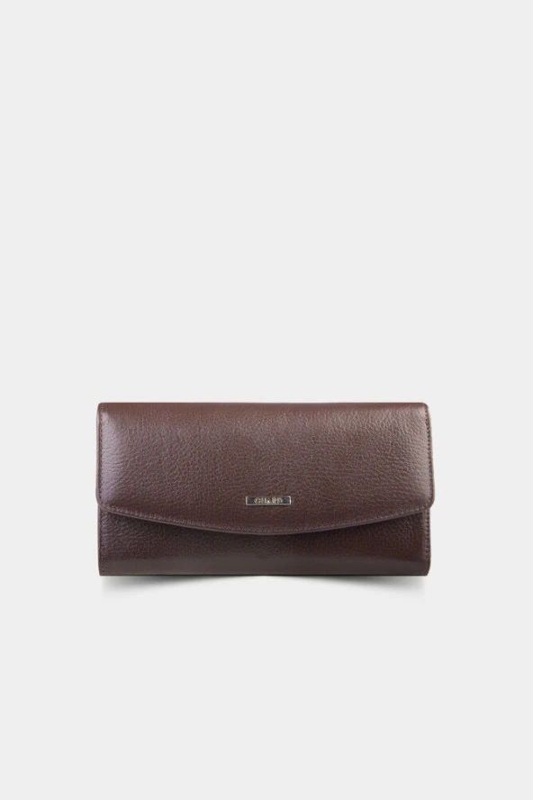 Guard Kahverengi Gerçek Deri Fermuarlı Bayan Cüzdanı - GRD240330XT556 ürün görseli