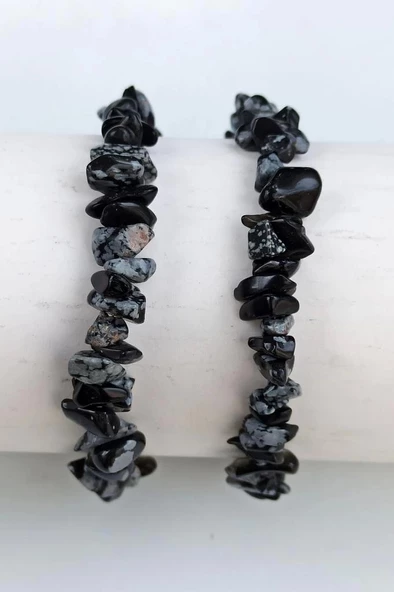 Kartanesi Obsidyen Bileklik Kırıktaş 649-3 - 2