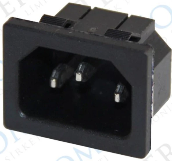 C14 POWER SOKET ERKEK KULAKSIZ AS-04 (IC-212B) (4434)