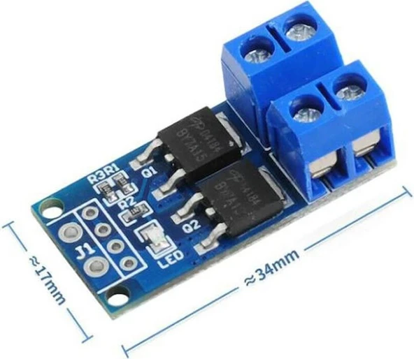 15A 400W Pwm Kontrollü Mosfet Anahtarlama Kartı Dual Mosfet