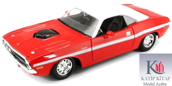 Maisto 1970 Dodge Challenger R/T Kırmızı 1:24 Model Araba