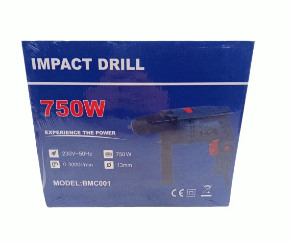 BMC-001 IMPACT DRILL DARBELİ MATKAP 13MM.750W (4434)