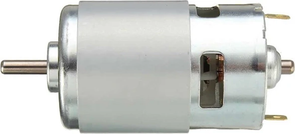 RS775 24V 3000 RPM Güçlü ve Dayanıklı Rulmanlı DC Motor | Hobi CNC, Matkap, Testere için - 3