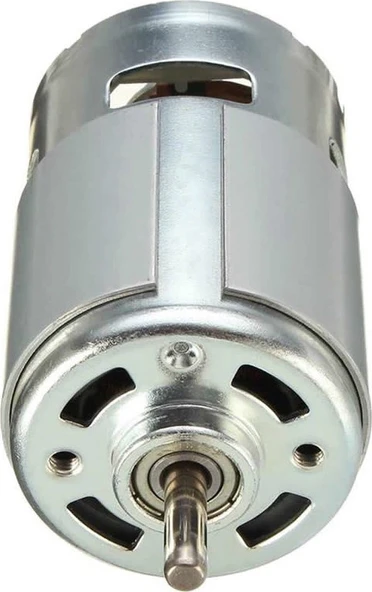 RS775 24V 3000 RPM Güçlü ve Dayanıklı Rulmanlı DC Motor | Hobi CNC, Matkap, Testere için - 4