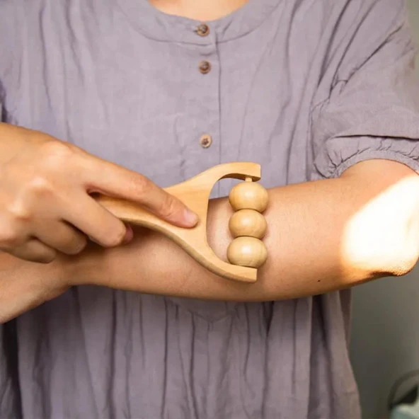 Madero Terapi & Selülit Ahşap Yüz Masaj Rulosu Model 3 - Resim 3