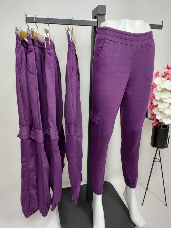 6900 Beli Ve Paçası Lastikli Eşofman - 4