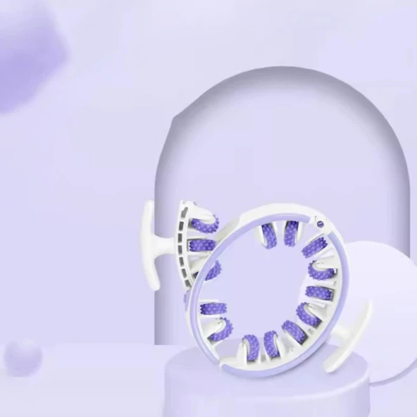 Çok Fonksiyonlu Ayrılabilir Selülit Masaj Aleti Masaj Rulosu Mor Renk - Resim 3