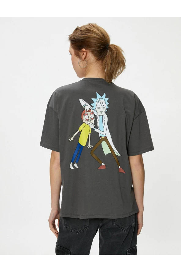 Rick ve Morty Tişört Lisanslı Pamuklu - 4