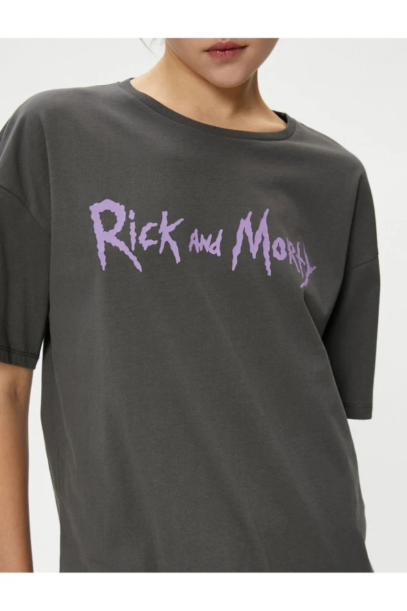 Rick ve Morty Tişört Lisanslı Pamuklu - 5