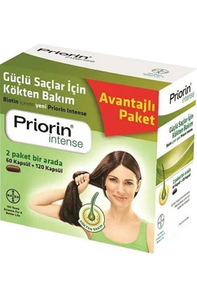 Priorin Intense 60 + 120 Saç Dökülmesini Önleyici Kapsül