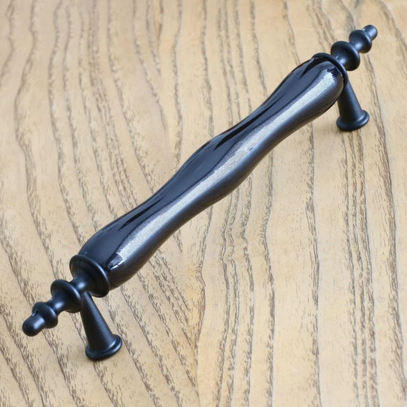 Porselen Siyah 128 mm Kulplar Mobilya Mutfak Dolabı Çekmece Dolap Kapak Kulpu Kulbu - Resim 2
