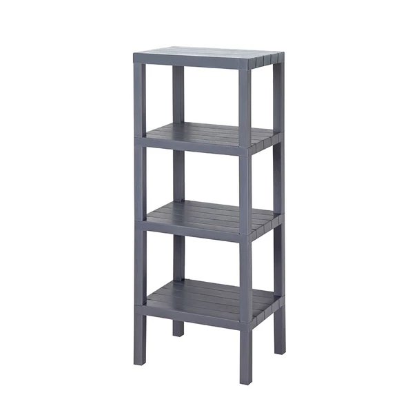 Mithra Life 4 Katlı Plastik Gri Banyo Mutfak Rafı MIT1051 - 2