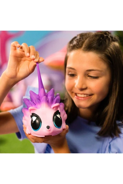 Giochi Preziosi JGG02100 Jiggly Pets Sesli Pembe Kirpi - JP015-PI - Resim 3