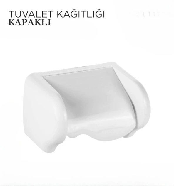 Plastik Kapaklı Tuvalet Wc Kağıtlık